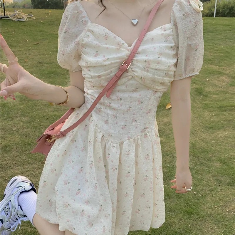 Đầm voan ZHELIHANGFEI ngắn chất lượng cao phong cách thời trang