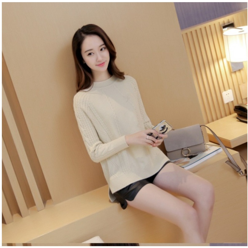 ( HÀNG SẴN) Áo Len Nữ Dệt Kim Đẹp Kiểu Cách Thời Trang AL39 - Hàng Quảng Châu Cao Cấp