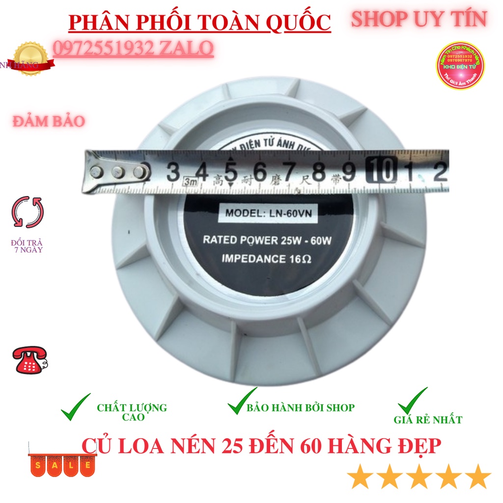 Bộ 2 chiếc củ loa nén 25w-60w - củ loa phóng thanh