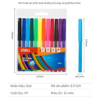 Dạ Màu Deli 12 Màu 37169