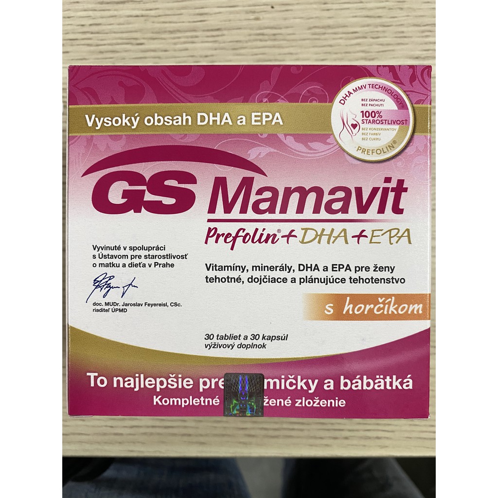 GS Mamavit Prefolin Prefolin + DHA + EPA - Cung Cấp Dưỡng Chất Cho Phụ Nữ Mang Thai Và Cho Con Bú