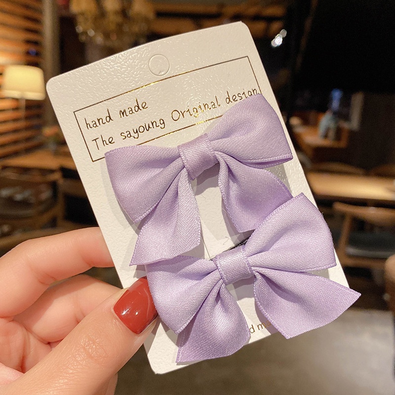 Set 2 kẹp tóc nơ tiểu thư cho bé dễ thương xinh xắn đáng yêu