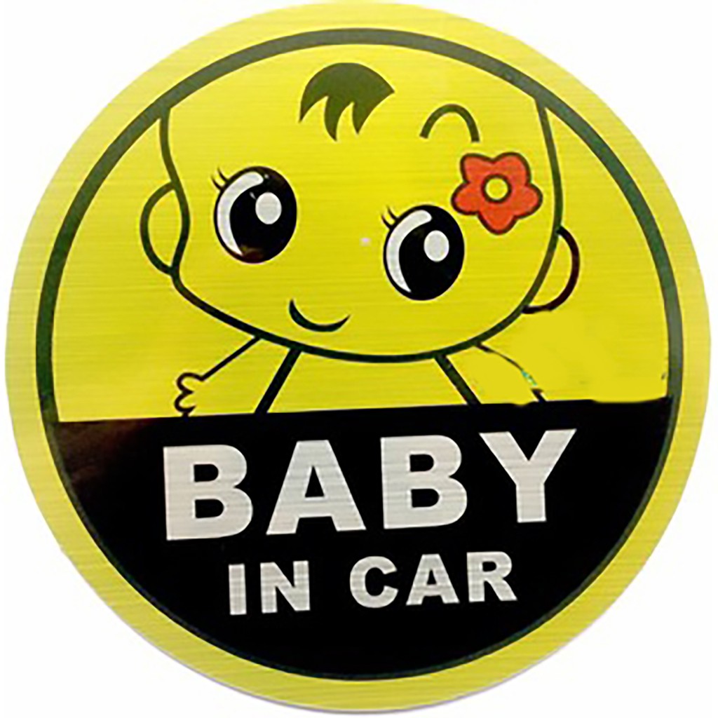 Tem Baby in Car dán đuôi xe ô tô, nhiều mẫu đáng yêu để lựa chọn Smart Auto