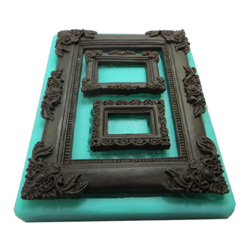 Khuôn Silicone Làm Bánh Kẹo Hình Khung Ảnh Cổ Điển