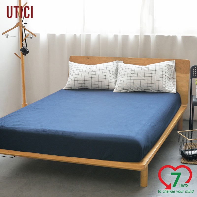 UTICI Ga trải giường 100% Cotton phong cách muji, kích thước:1m5x2m/1m8x2m, nhiều màu sắcm Bed Sheet