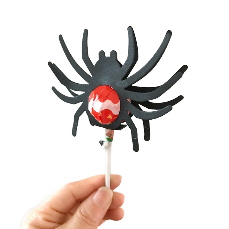 Aoto Khuôn Cắt Giấy Thủ Công Hình Nhện / Kẹo Mút Trang Trí Halloween Cho Người Lớn
