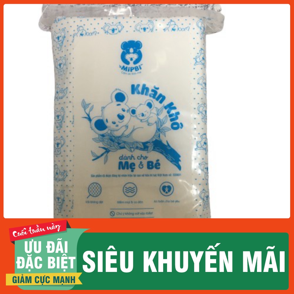 Khăn khô đa năng cho cả gia đình Mipbi 260gram SIÊU MỀM, SIÊU DAI