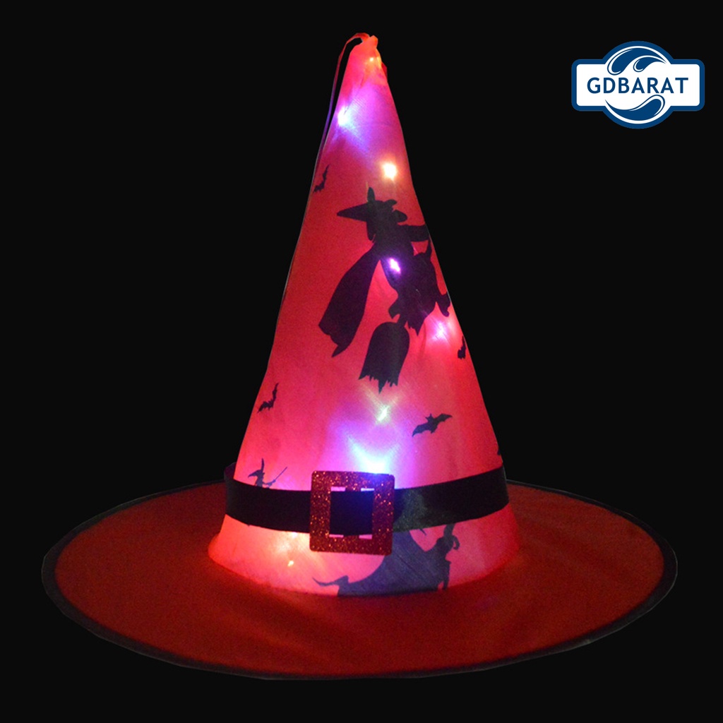 Nón Phù Thủy Có Đèn Led Dùng Để Trang Trí Halloween