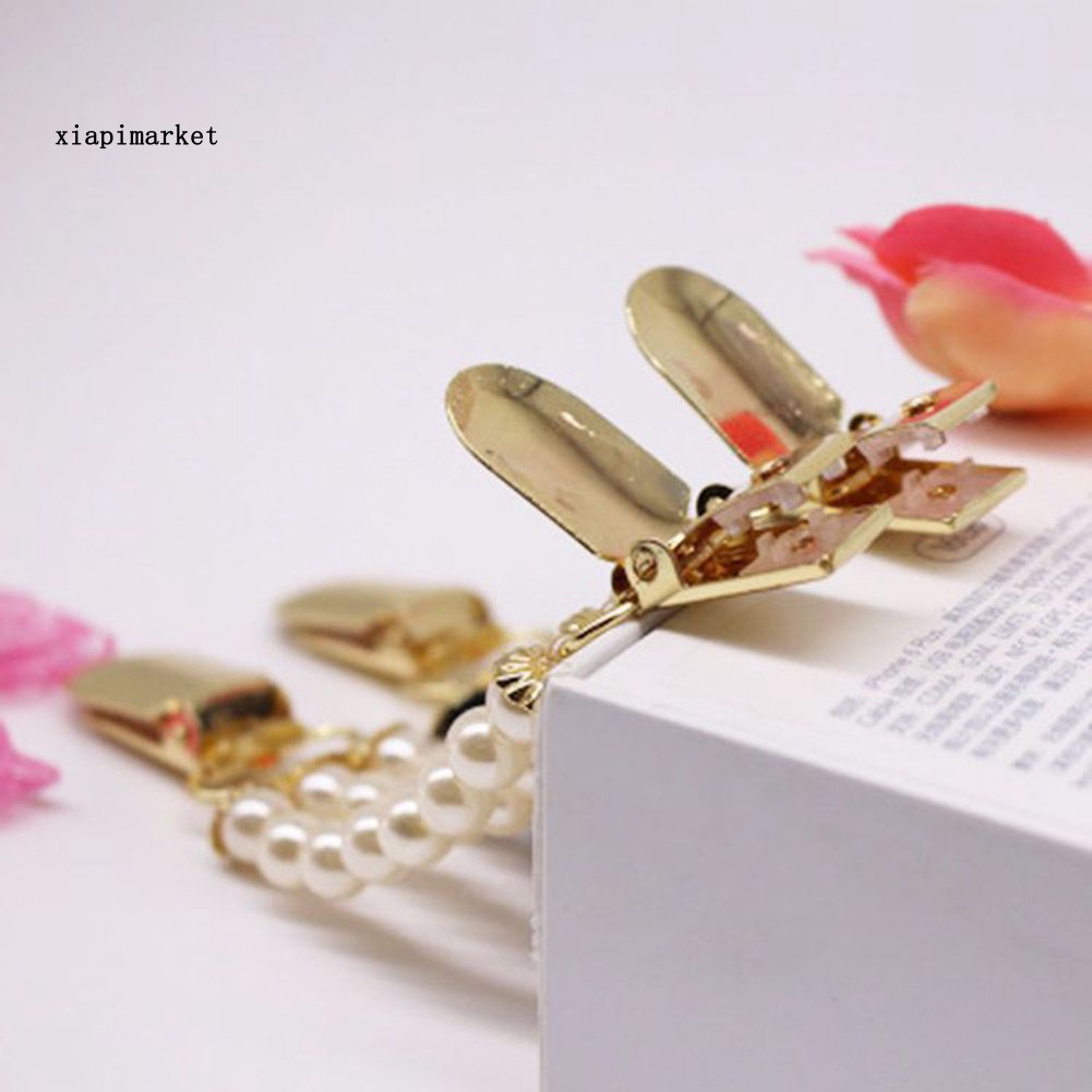 Phụ Kiện Chuyên Dụng Dành Cho XP XP ❤ Kẹp Cài Áo Đính Ngọc Trai Nhân Tạo Thời Trang