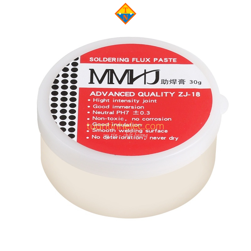 Mỡ hàn thiếc hỗ trợ hàn mạch  ZJ-18 Lọ 30g