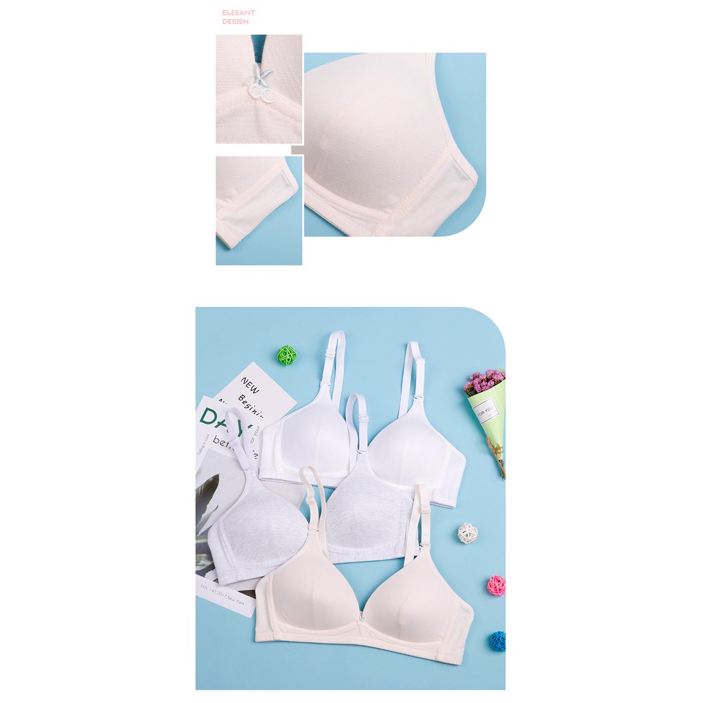 Bra / Áo Ngực Cotton Xước Không Gọng Nữ Sinh Nhật Bản ( AL : 187 ) Hàng Loại Đẹp. | BigBuy360 - bigbuy360.vn