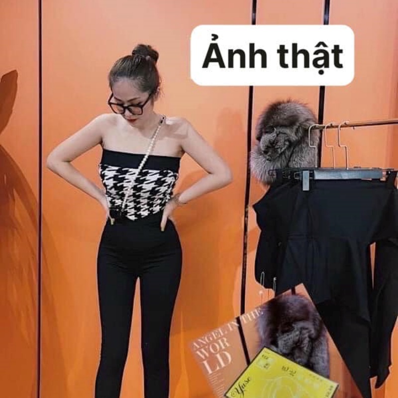 Quần legging nữ gen bụng thần thánh cạp cao full hộp màu vàng yukago