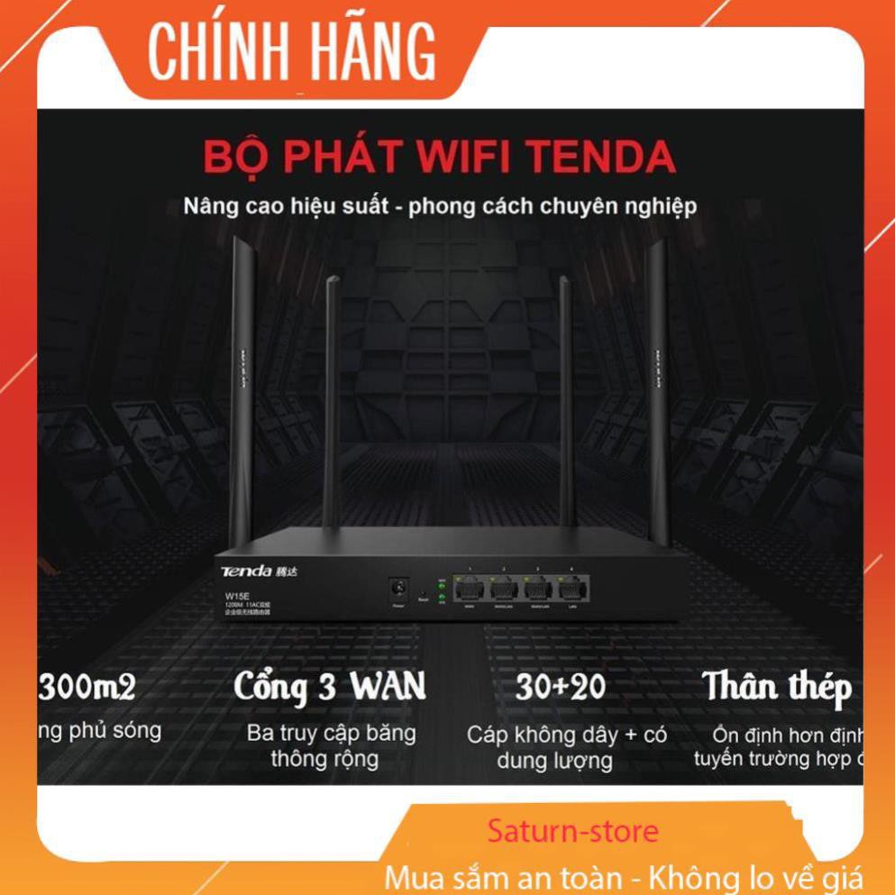 Bộ phát WIFI Tenda W15e ac1200Mps mạng doanh nghiệp 50 user - vùng phủ sóng 300m2 - Hàng nhập khẩu | BigBuy360 - bigbuy360.vn
