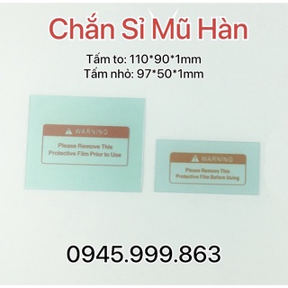 Combo 1 kính chắn xỉ hàn lớn và 1 kính chắn xỉ hàn nhỏ cho mũ hàn điện tử