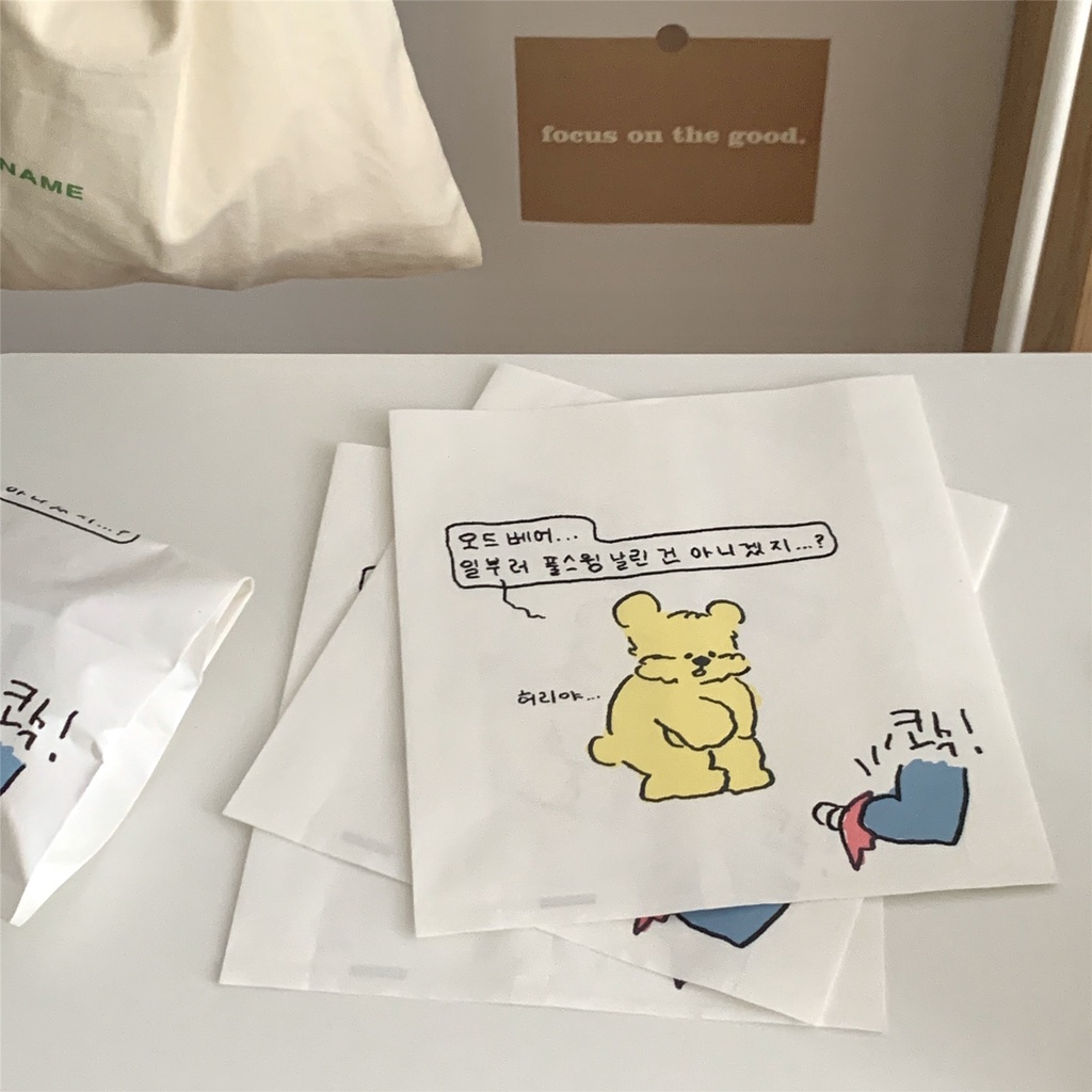 Túi Giấy Đựng Quà Vuông Lớn Yellow Bear