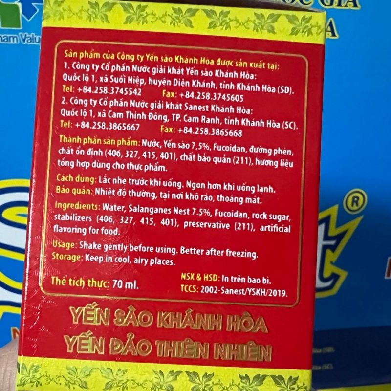 Quà tặng 6 hũ nước yến Sanest yến sào Khánh Hòa có túi giấy đẹp phù hợp biếu tặng