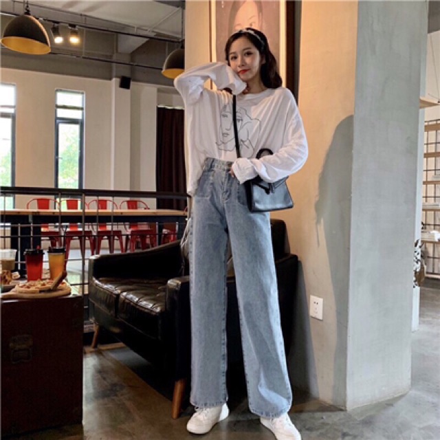 [Mã FAMAYWA giảm 10K đơn 50K] Quần bò suông 2 túi trước hót trend | BigBuy360 - bigbuy360.vn