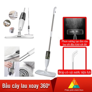 Cây lau nhà phun nước Xiaomi Deerma TB500 xoay 360 độ 2 trong 1