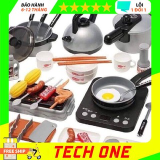 BỘ ĐỒ CHƠI NẤU ĂN 36 MÓN CHO BÉ - techone