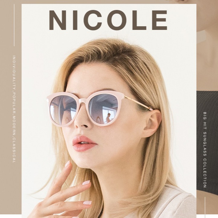 [ CHÍNH HÃNG ] Kính mát nội địa Hàn Quốc Nicole NI5036