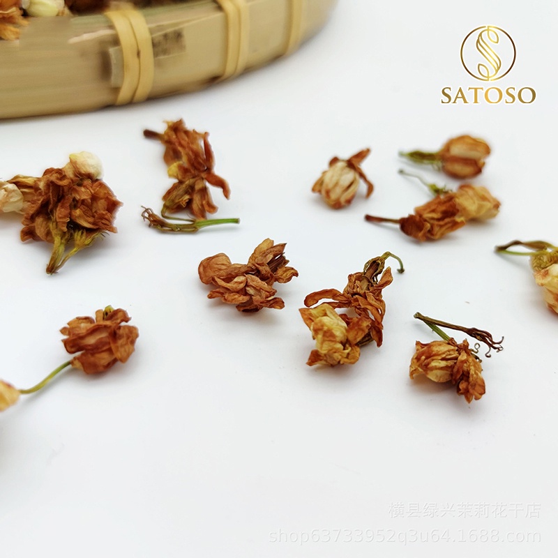 Hoa nhài sấy khô SATOSO 100g sạch thơm giúp khoẻ mạnh, đẹp da, mát gan tốt cho hô hấp SA14