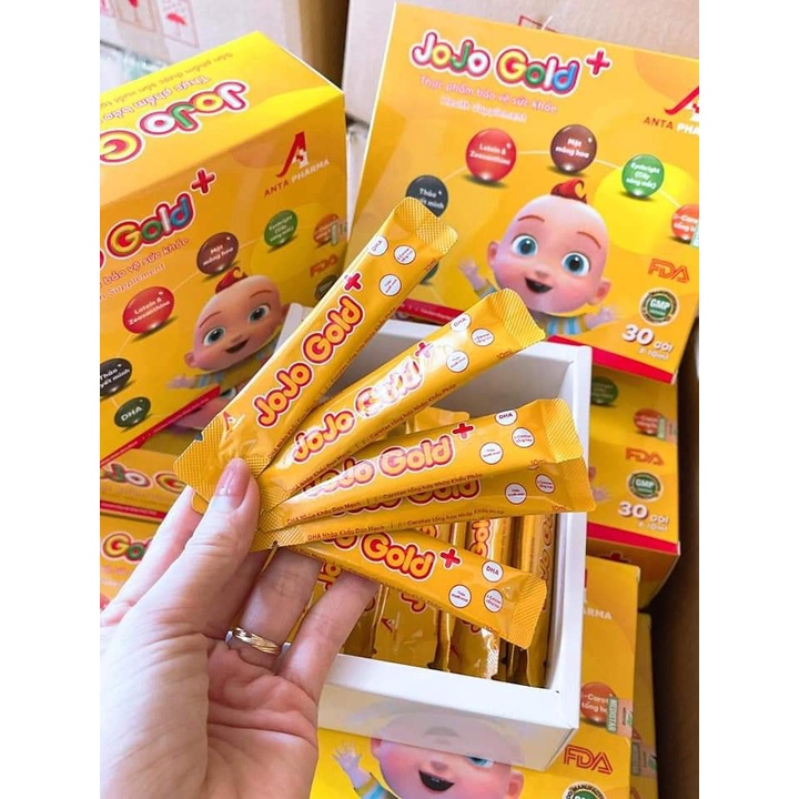 Siro JoJo Gold+ 3 in 1 giúp bé Bổ mắt - Ăn Ngon - Tăng cường DHA