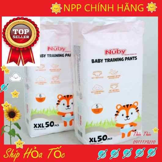 Bỉm quần Nuby M/L/XL/XXL 100 MIẾNG NB 3.5