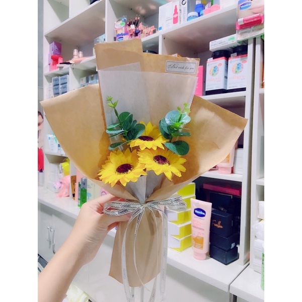 Bó hoa hướng dương 3 bông
