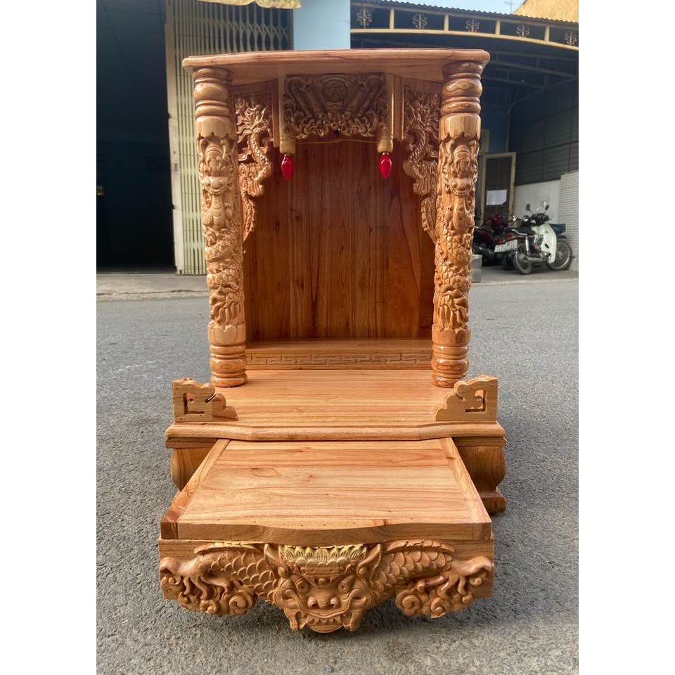 bàn thờ thần tài ông địa 48 x 68cm - Đồ Gỗ Vinh