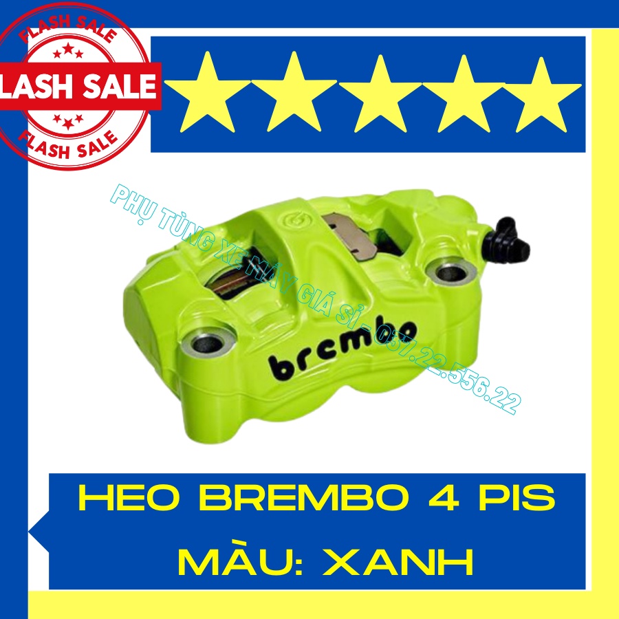 Heo Bremb@ 4pis màu xanh lá luôn pat Trước cho Ex135,150,155 , Winner, Raider, Satria , Sonic, Vario, Wave 100, S110