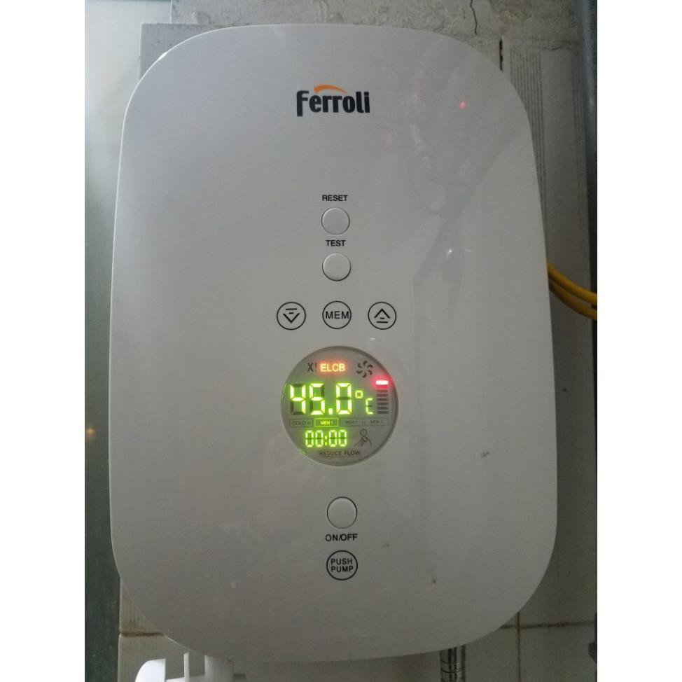 Máy nước nóng trực tiếp Ferroli DIVO SDP 4.5 kW có bơm