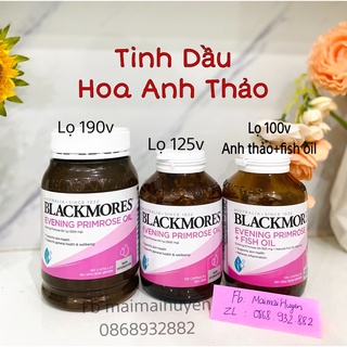 [Đủ Bill+Tem Chemist] Tinh Dầu Hoa Anh Thảo Evening Primose Oil Blackmores Úc