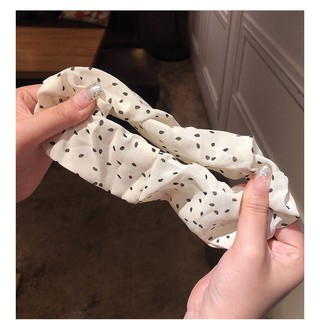 Cột tóc Scrunchies chấm bi nhiều màu cute
