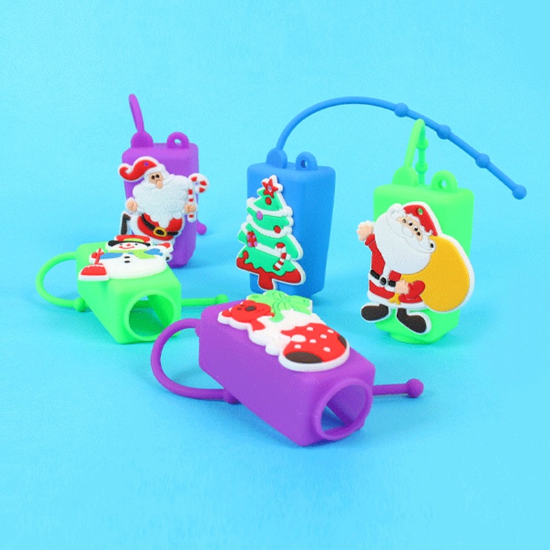 Youyo Set 10 Lọ Đựng Nước Rửa Tay Rỗng Bằng Silicon Họa Tiết Giáng Sinh Có Thể Đổ Đầy Cho Dịp Du Lịch