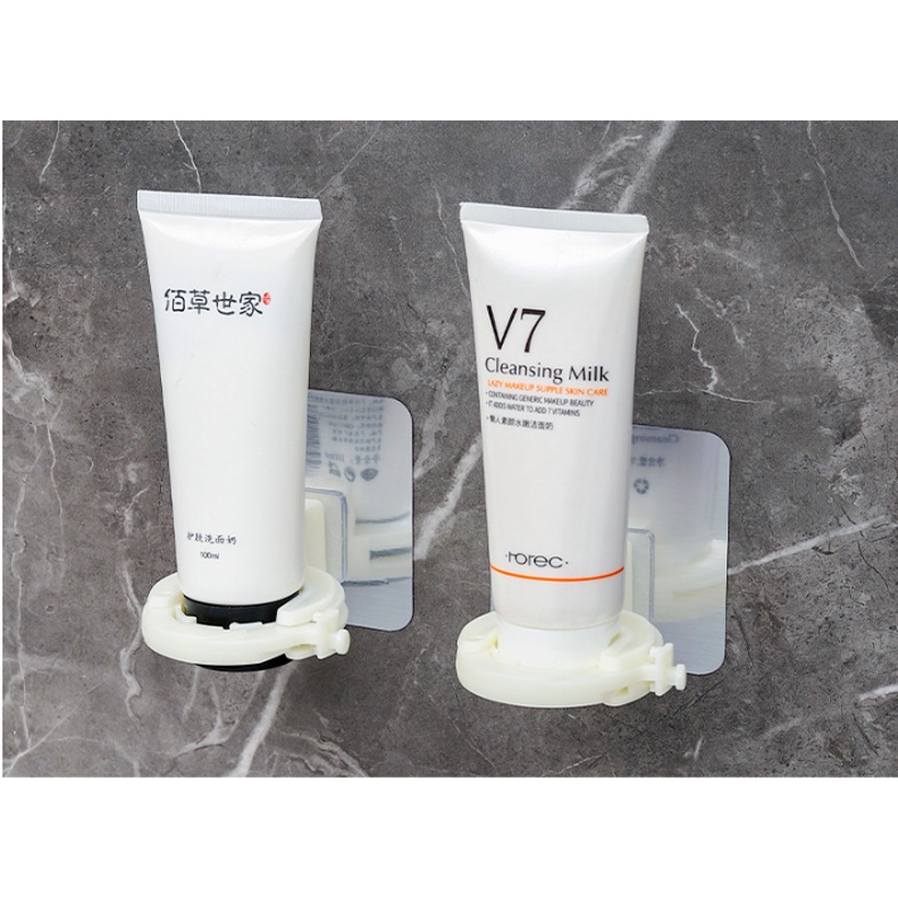 Giá treo chai dầu gội/sữa tắm tự dính sắp xếp gọn gàng cho phòng tắm