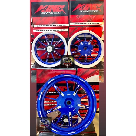 Vành Mâm CNC KINGSPEED 10 cây màu xanh dương cho Vario/Click/Ab/Vision..