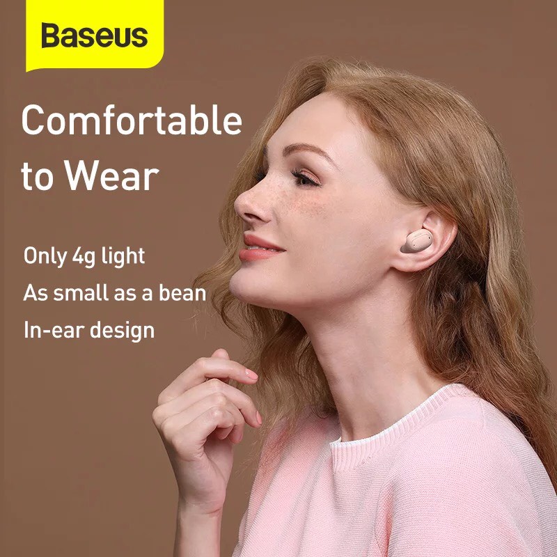 Tai Nghe Baseus Wm01 Plus Tws Bluetooth 5.0 Không Dây Chống Thấm Nước Thể Thao Hiển Thị Màn Hình LED Kỹ Thuật Số