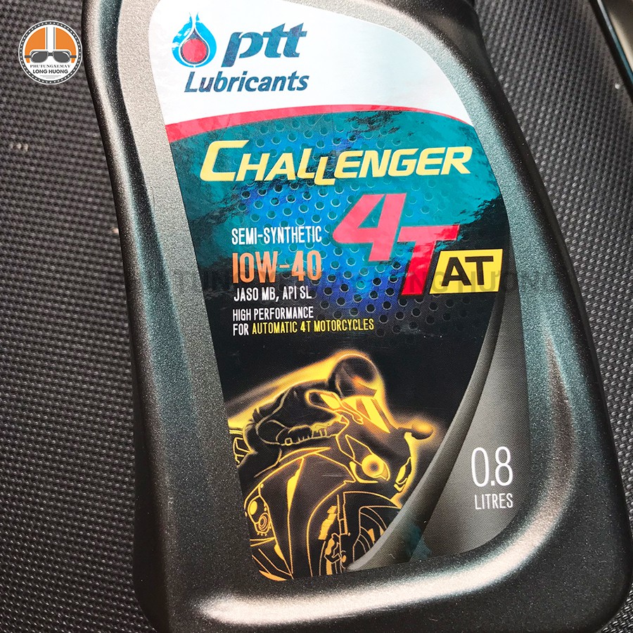 [Mua 1 tặng 1] Dầu nhớt xe ga nhập khẩu 100% Thái Lan PTT Challenger 4T 0.8L  - Dành cho xe ga - Tặng kèm Phễu thay nhớt