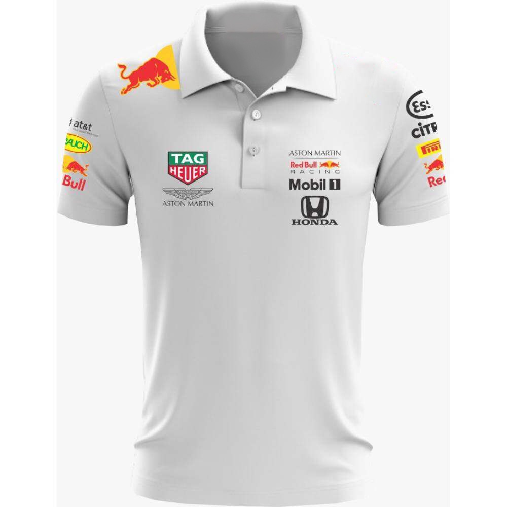 Áo Thun POLO Size Lớn F1 2021 Red Bull Aston Martin Honda Racing Team Cho Nam