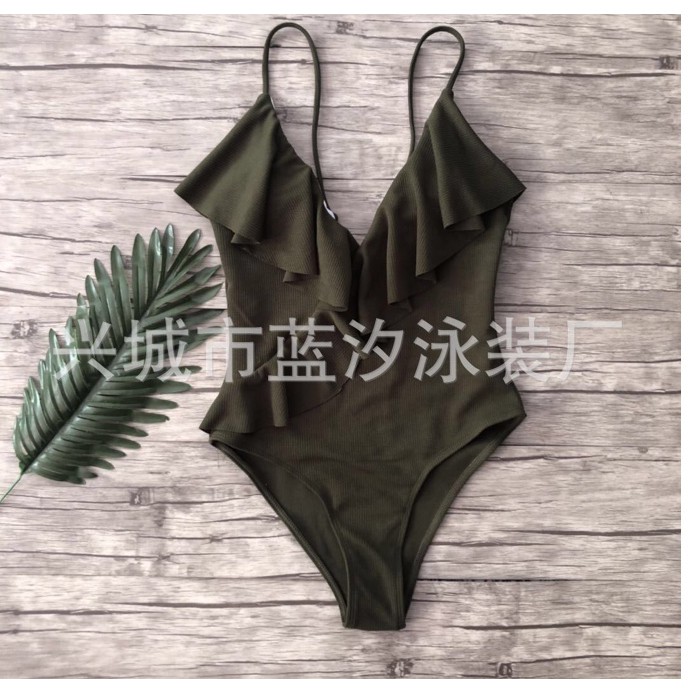 [Thanh lý] Bikini liền chéo vạt xẻ hông cao siêu hot | BigBuy360 - bigbuy360.vn