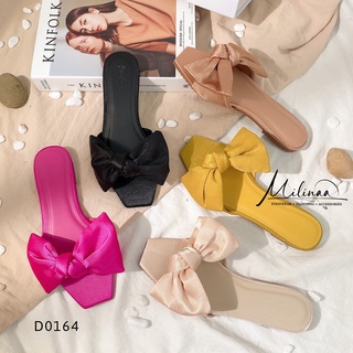 DÉP BẢN CỘT NƠ TO SATIN D0164