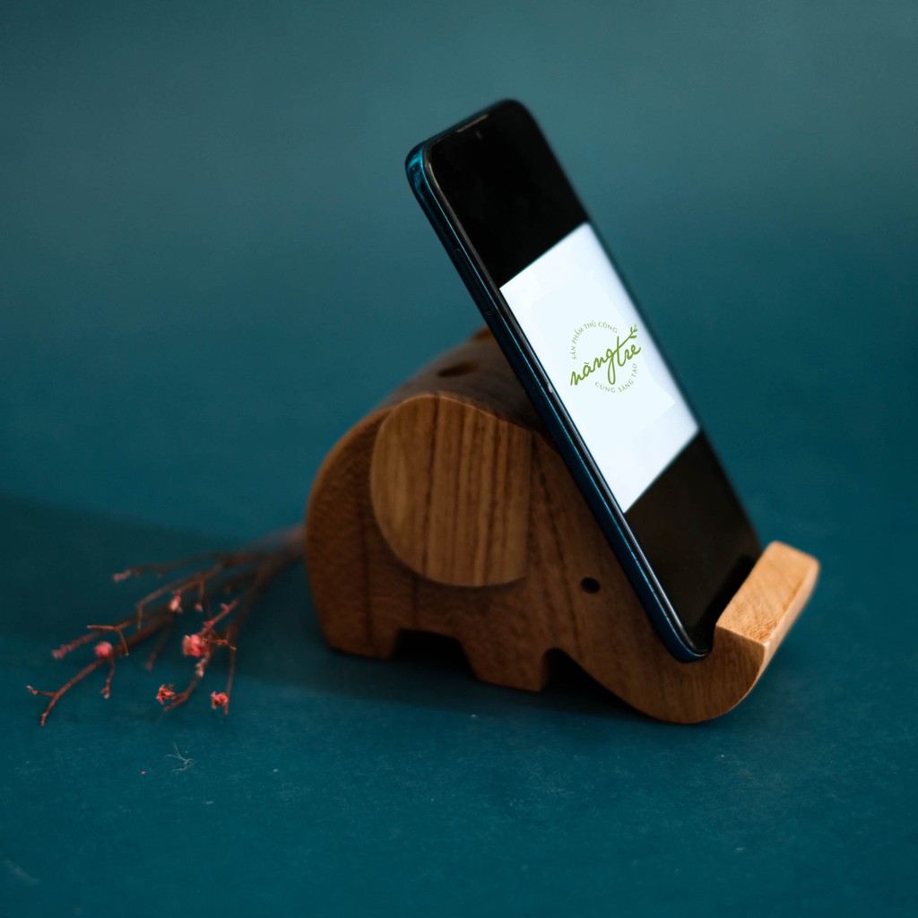 Giá gỗ gác bút - Giá gỗ đa năng - Wooden phone rack