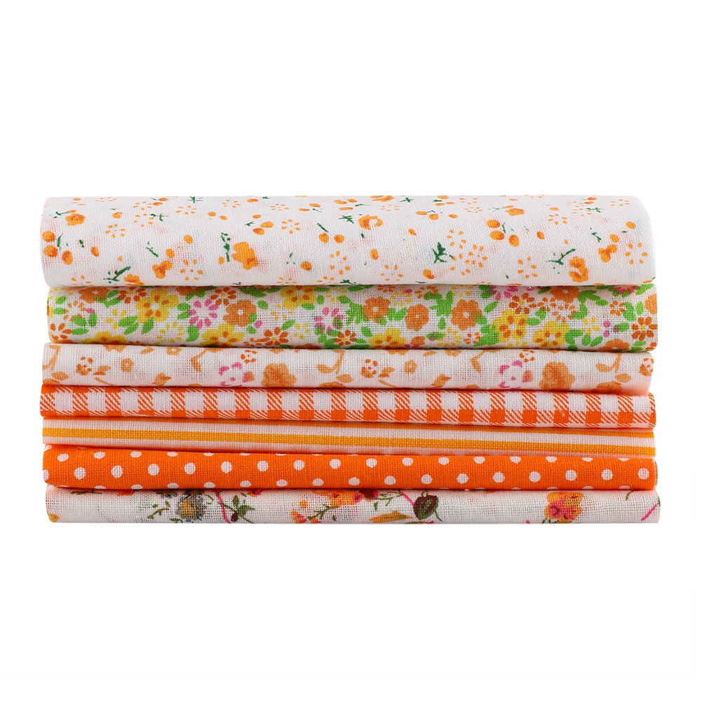 Set 7 tấm vải cotton 25 * 25cm cho ga giường