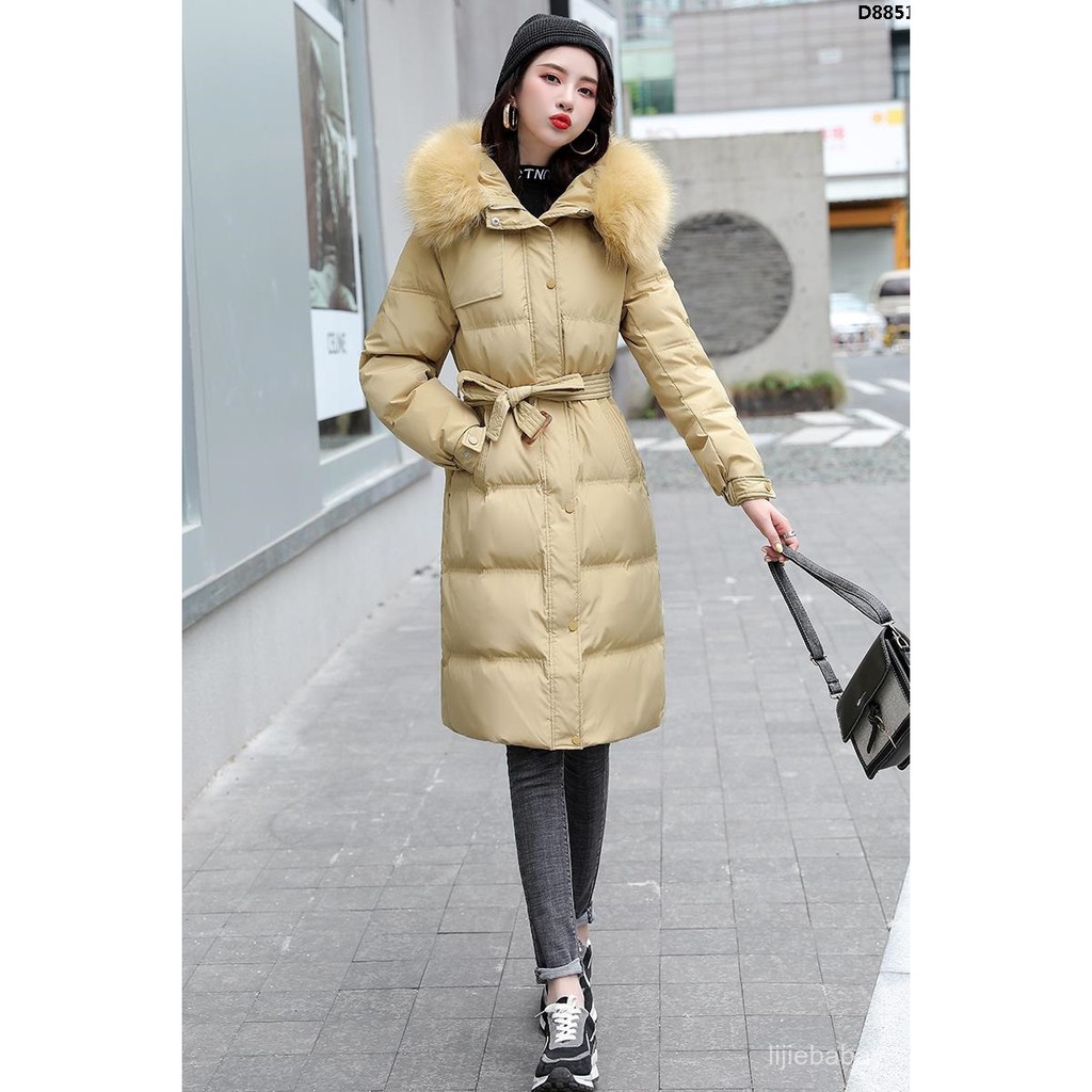 Áo Khoác Phao Dáng Dài Ôm Chất Liệu Cotton Thời Trang Thu Đông 2020