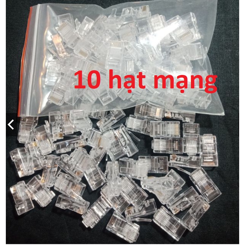 Bịch 10 hạt mạng rj45 mới - RJ4510
