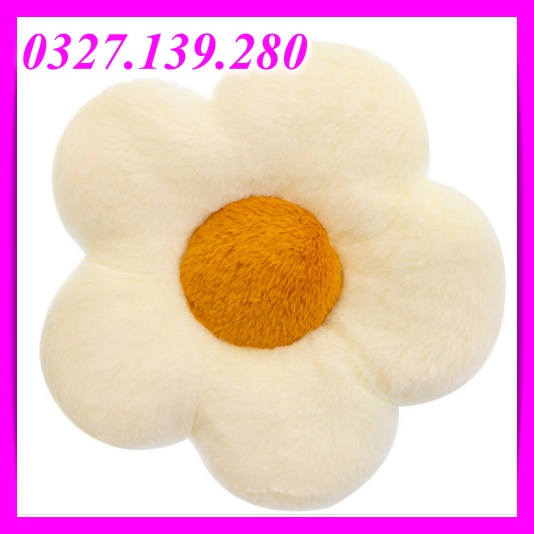 Đệm Tựa Lưng, Gối Dựa Văn Phòng, Sofa Chất Nhung Siêu Mềm Hình Hoa Cúc Xinh Xắn Phong Cách Bắc Âu