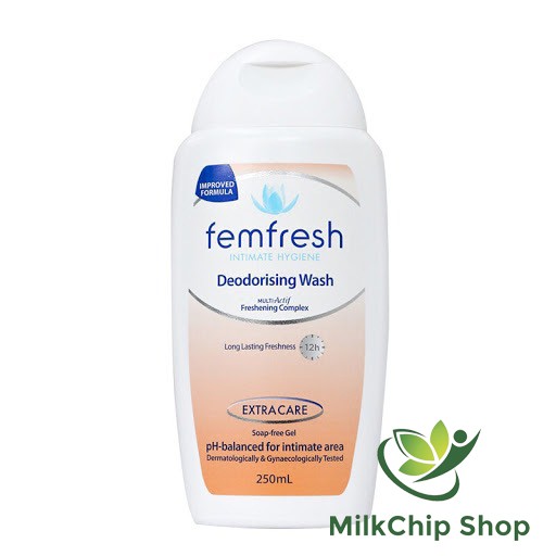 Dung dịch vệ sinh phụ nữ Femfresh Deodorising Wash extra care của Úc (màu trắng) M002