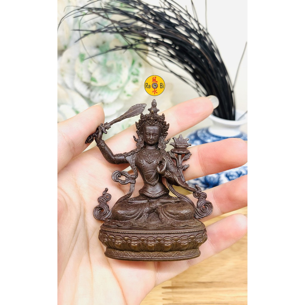 Đức Văn Thù Sư Lợi Bồ Tát Mật Tông Mini - Tượng Đồng Phong Thủy Cao Cấp
