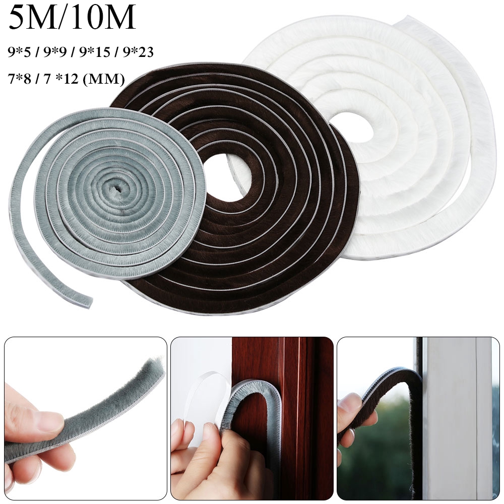 BEAUTY 5/10m Gadgets Brush Tape Door Strip Windproof Sealing Strip