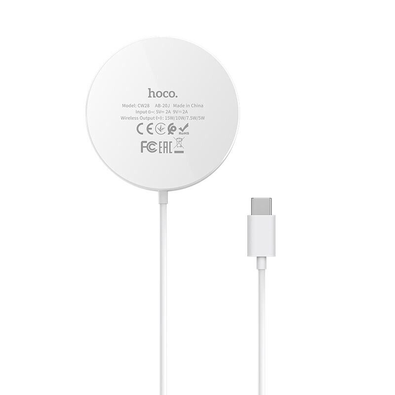 Sạc không dây Hoco CW28 cho điện thoại va tai nghe dòng 15w chân cắn Type-C